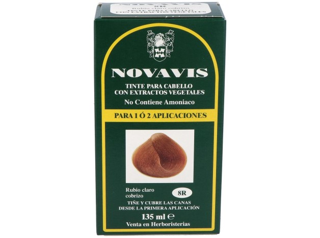 Tinte Novavis 8R Rubio Claro Cobrizo 120Ml.