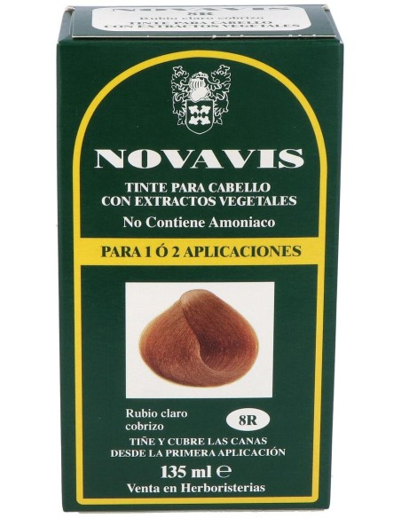 Tinte Novavis 8R Rubio Claro Cobrizo 120Ml.