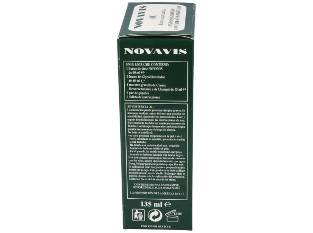 Tinte Novavis 6C Rubio Oscuro Ceniza 120Ml.