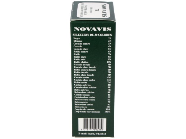 Tinte Novavis 7R Rubio Cobrizo 120Ml.