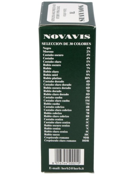 Tinte Novavis 7R Rubio Cobrizo 120Ml.