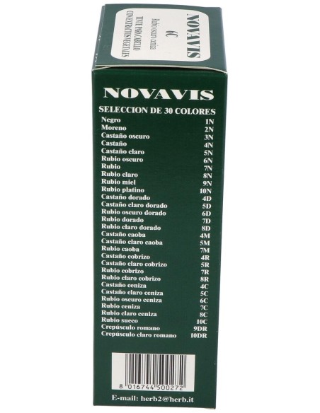 Tinte Novavis 6C Rubio Oscuro Ceniza 120Ml.