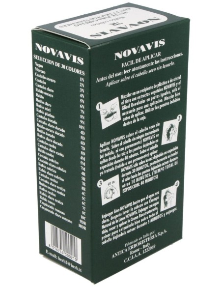 Tinte Novavis 7R Rubio Cobrizo 120Ml.