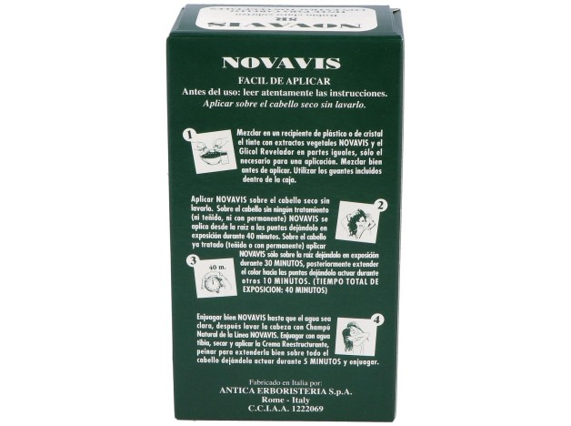 Tinte Novavis 8R Rubio Claro Cobrizo 120Ml.