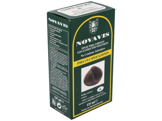 Tinte Novavis 6C Rubio Oscuro Ceniza 120Ml.