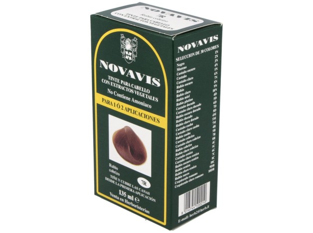 Tinte Novavis 7R Rubio Cobrizo 120Ml.
