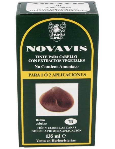 Tinte Novavis 7R Rubio Cobrizo 120Ml.