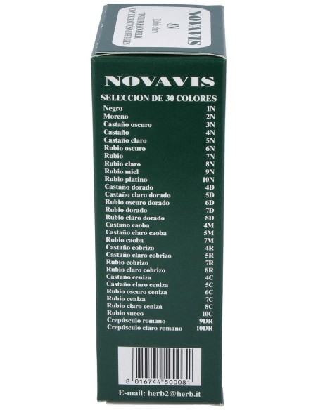 Tinte Novavis 8N Rubio Claro 120Ml.