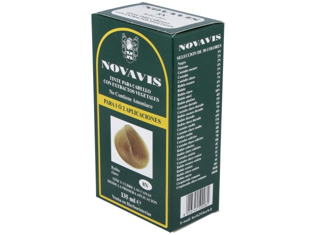 Tinte Novavis 8N Rubio Claro 120Ml.