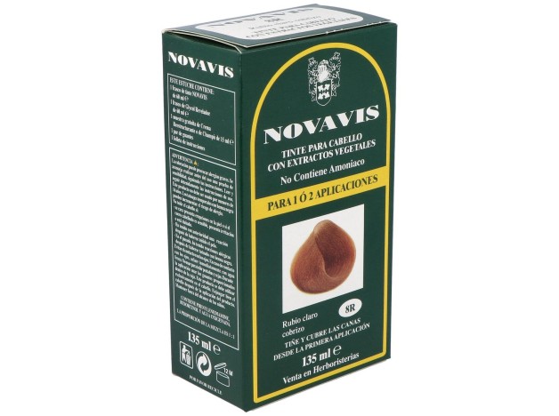 Tinte Novavis 8R Rubio Claro Cobrizo 120Ml.