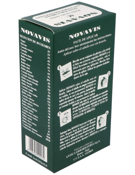 Tinte Novavis 6C Rubio Oscuro Ceniza 120Ml.