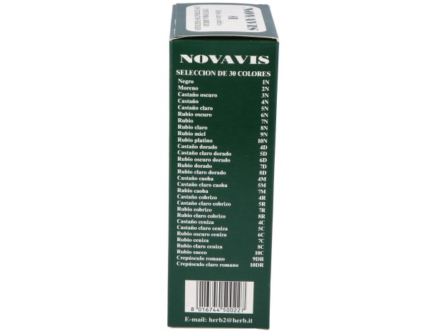 Tinte Novavis 8R Rubio Claro Cobrizo 120Ml.