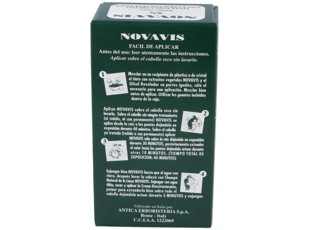 Tinte Novavis 8N Rubio Claro 120Ml.