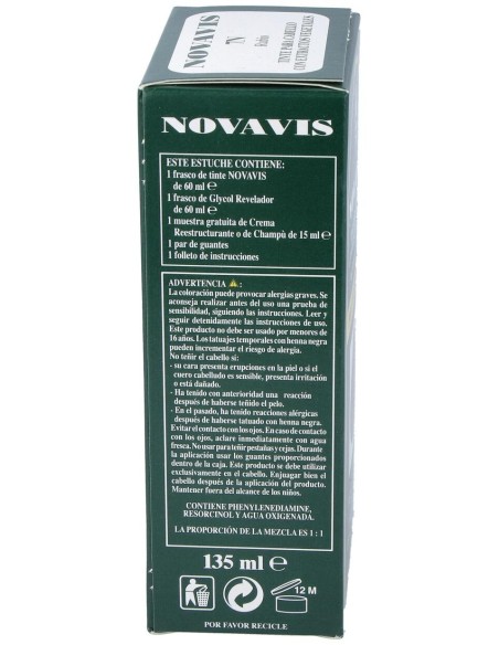 Tinte Novavis 7N Rubio 120Ml.
