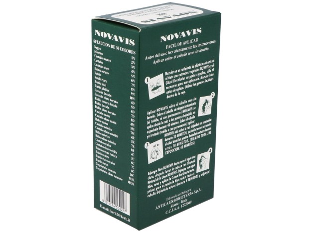 Tinte Novavis 8R Rubio Claro Cobrizo 120Ml.