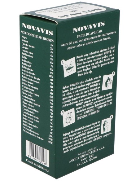 Tinte Novavis 8R Rubio Claro Cobrizo 120Ml.