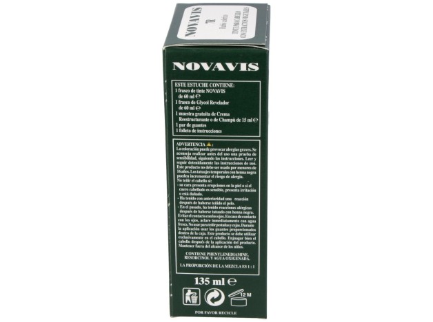 Tinte Novavis 7R Rubio Cobrizo 120Ml.