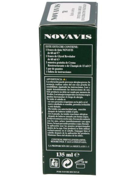 Tinte Novavis 7R Rubio Cobrizo 120Ml.