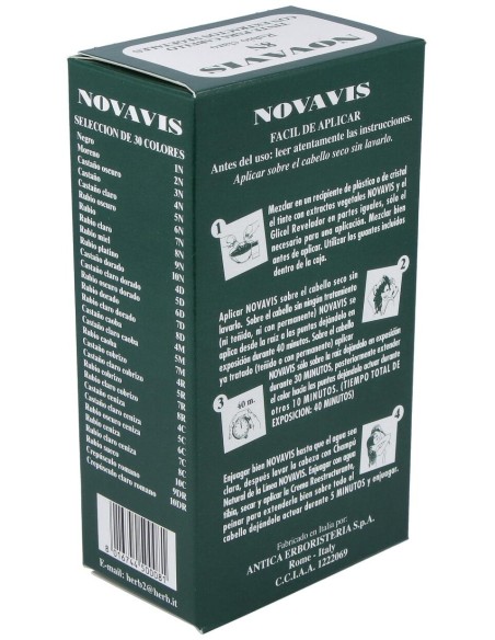 Tinte Novavis 8N Rubio Claro 120Ml.