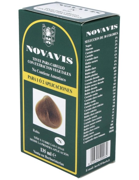 Tinte Novavis 7N Rubio 120Ml.
