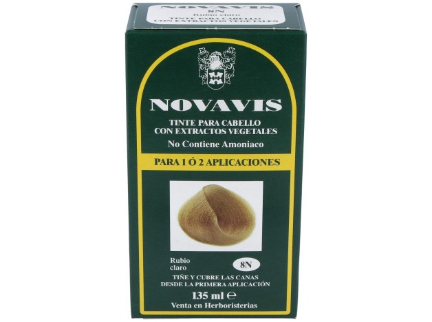 Tinte Novavis 8N Rubio Claro 120Ml.