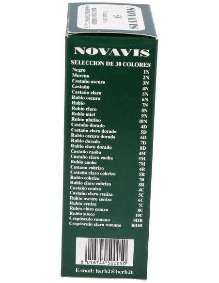 Tinte Novavis 5N Castaño Claro 120Ml