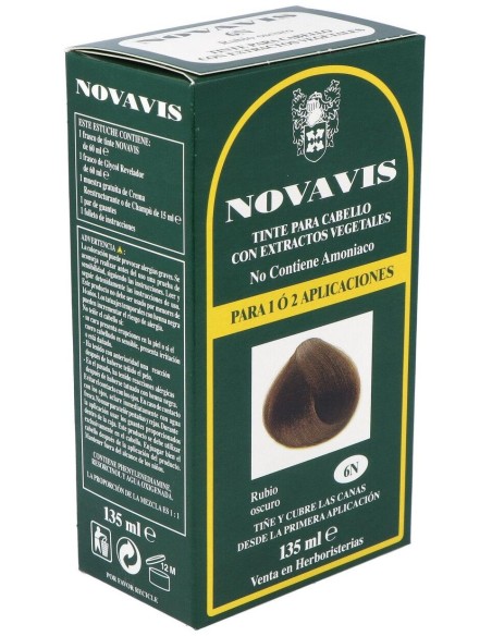 Tinte Novavis 6N Rubio Oscuro 120Ml.