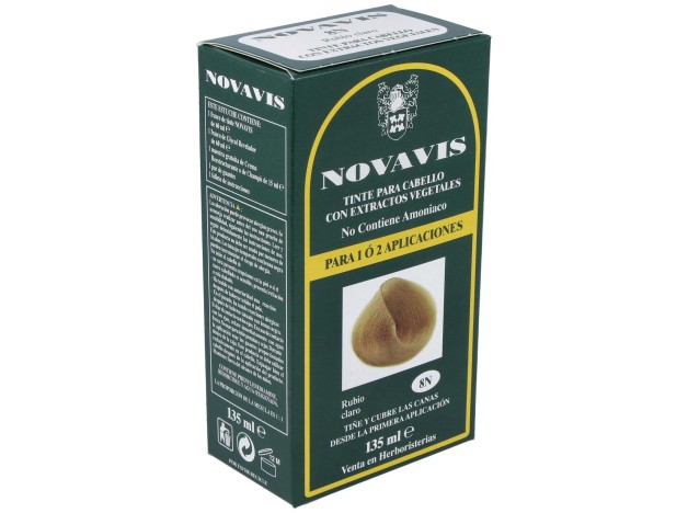 Tinte Novavis 8N Rubio Claro 120Ml.
