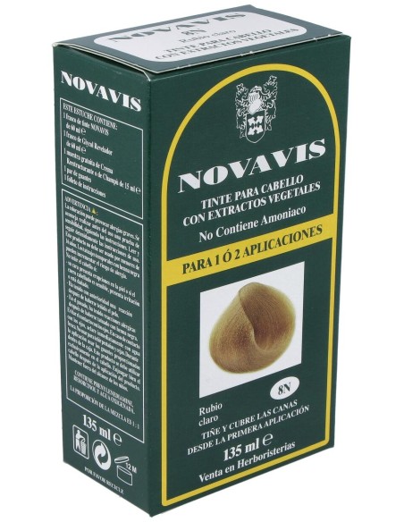 Tinte Novavis 8N Rubio Claro 120Ml.