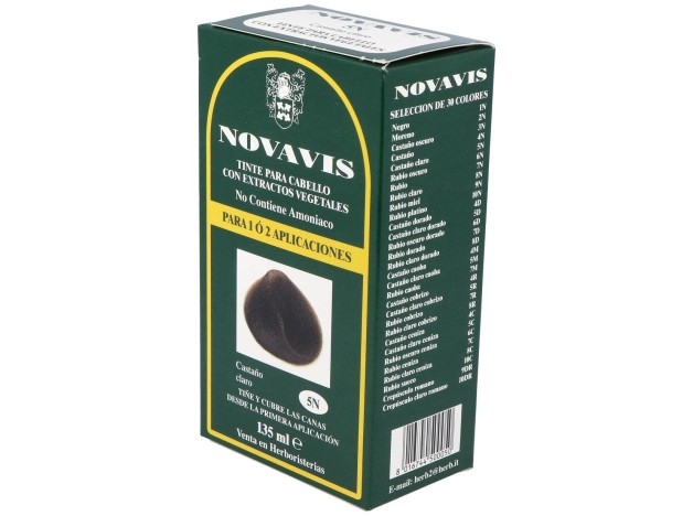 Tinte Novavis 5N Castaño Claro 120Ml