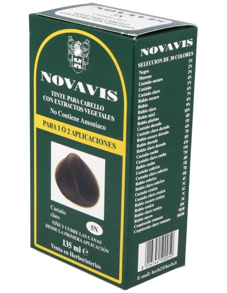 Tinte Novavis 5N Castaño Claro 120Ml