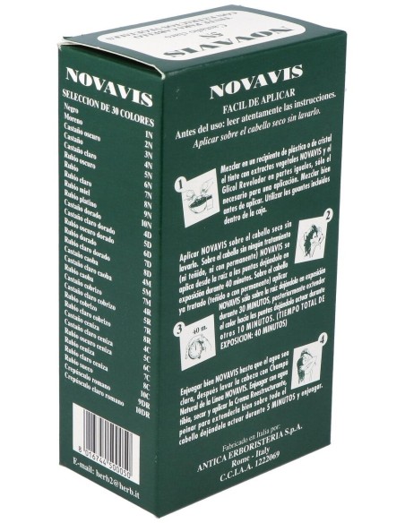 Tinte Novavis 5N Castaño Claro 120Ml