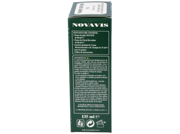 Tinte Novavis 5N Castaño Claro 120Ml