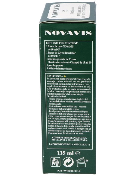 Tinte Novavis 5N Castaño Claro 120Ml