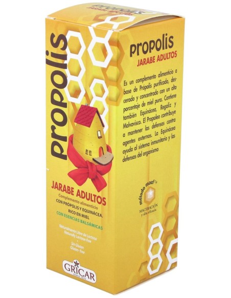 Propolis+Ecninacea Jarabe Adultos 200Ml. Gricar