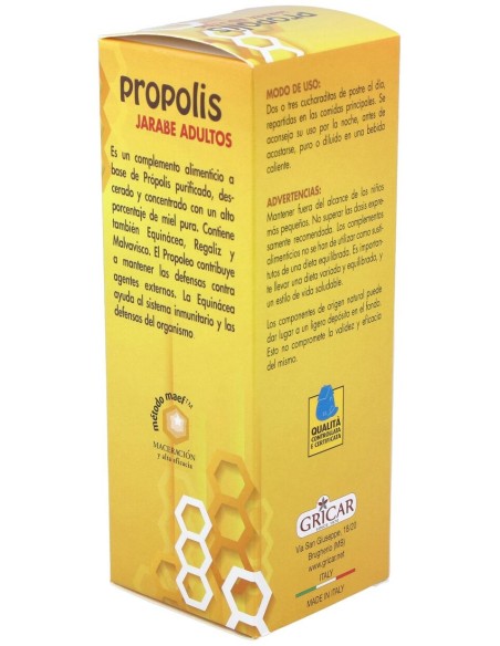 Propolis+Ecninacea Jarabe Adultos 200Ml. Gricar