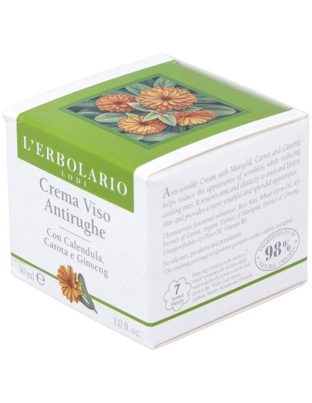 Crema Facial Antiarrugas Calendula Zanahoria 30M
