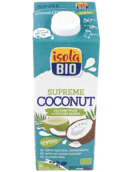 Isola Bio Bebida Veg Coco Suprem S/A S/G 1000Ml