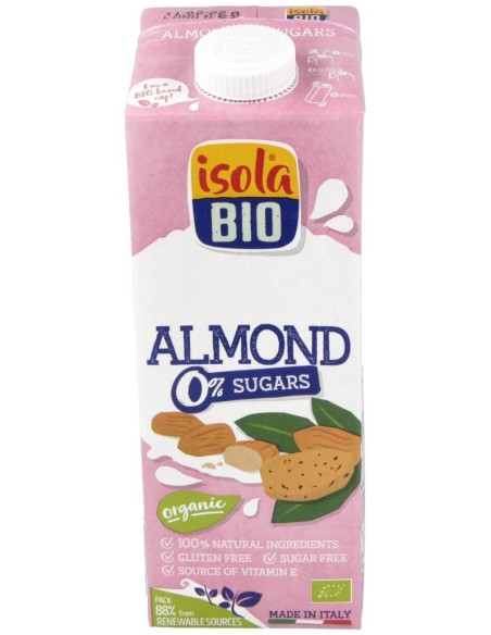 Isola Bio Bebida Veg Almendras S/A Bio 1000Ml
