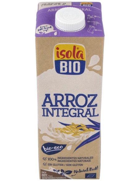 Bebida Vegetal De Arroz Integral 1Lt 6Uds. S/A