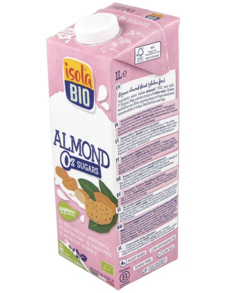 Isola Bio Bebida Veg Almendras S/A Bio 1000Ml