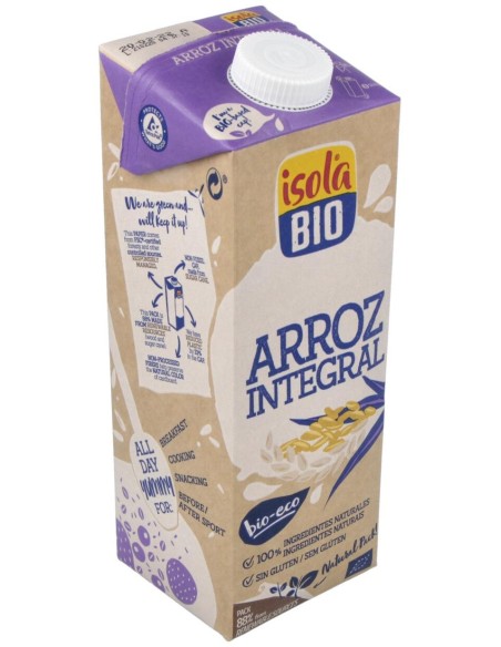 Bebida Vegetal De Arroz Integral 1Lt 6Uds. S/A