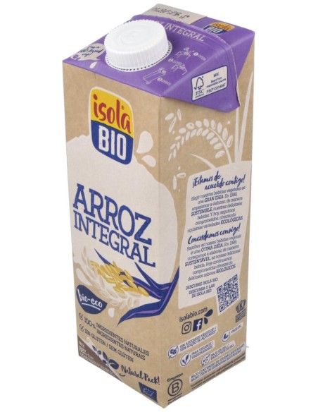 Bebida Vegetal De Arroz Integral 1Lt 6Uds. S/A