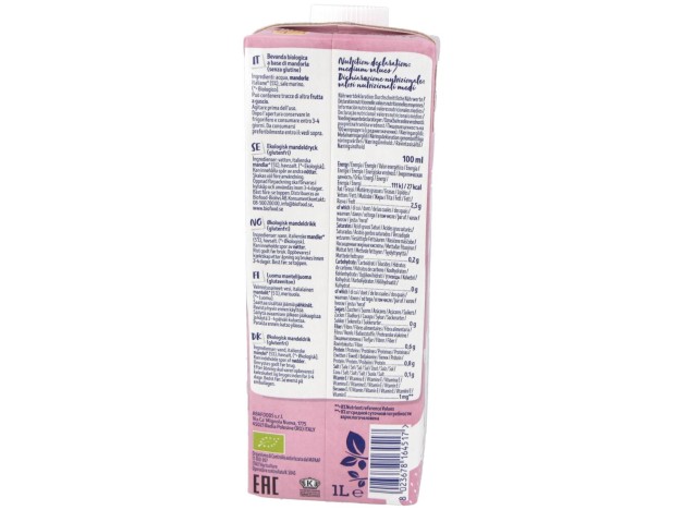 Isola Bio Bebida Veg Almendras S/A Bio 1000Ml