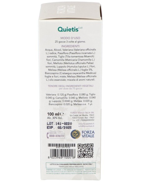 Quietis (Melissa Composta) Extracto 100Ml.