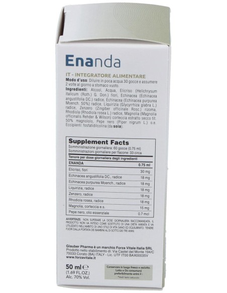 Forza Vitale Enanda Glauber 50Ml
