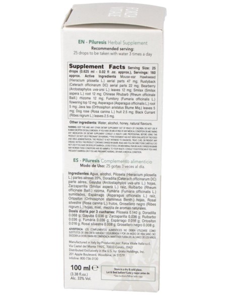 Piluresis Pilosella Composta Extracto 100Ml.