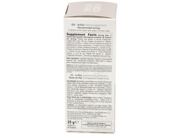 Anifen (Anice Composto) Gases 25Gr.Comprimidos