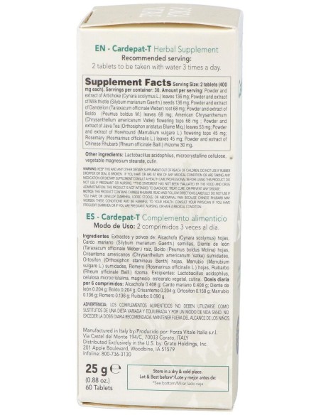 Cardepat-T Carciofo Composto Hepatico 25Gr.Comp.