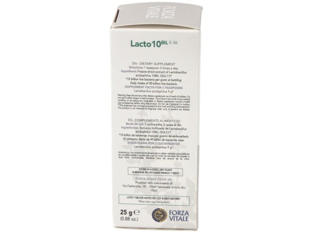 Lacto 10 (Lactobacillus Acidophilus) 25Gr. E-36